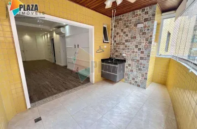 Apartamento com 2 dormitórios para alugar, 88 m² por r$ 4.000,00/mês - canto do forte - praia grande/sp