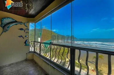 Apartamento duplex para alugar, 403 m² por r$ 8.000,02/mês - canto do forte - praia grande/sp
