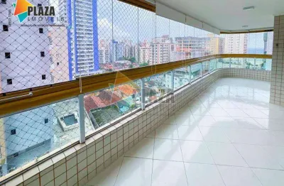Apartamento 3 dormitórios com 2 suítes à venda, 132 m² por r$ 855.000 - aviação - praia grande/sp