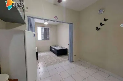 Kitnet com 1 dormitório para alugar, 27 m² por r$ 1.400,00/mês - canto do forte - praia grande/sp