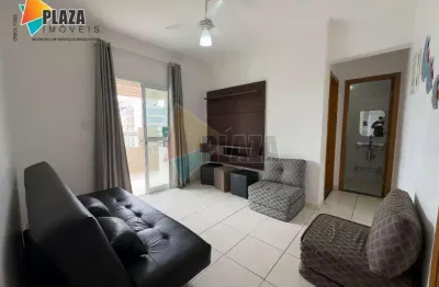 Apartamento com 1 dormitório para alugar, 54 m² por r$ 2.600,00/mês - aviação - praia grande/sp