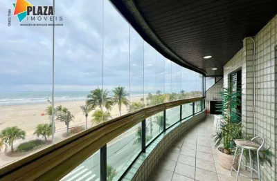 Apartamento frente mar 3 dormitórios à venda por r$ 1.350.000 - aviação - praia grande/sp