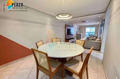 Apartamento com 3 dormitórios para alugar, 120 m² por r$ 9.000,00/mês - canto do forte - praia grande/sp