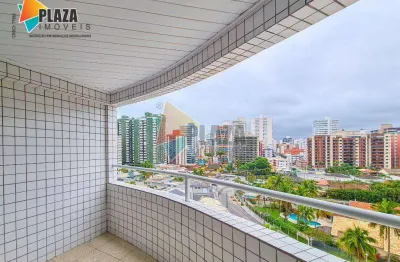 Apartamento 2 dormitórios com 1 suíte para alugar, 90 m² por r$ 3.800/mês - canto do forte - praia grande/sp