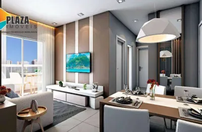 Apartamento com 2 dormitórios à venda, 60 m² por r$ 600.000,00 - canto do forte - praia grande/sp