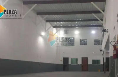 Galpão para alugar, 302 m² por r$ 15.000,00/mês - boqueirão - praia grande/sp