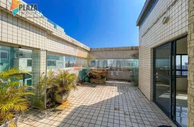 Cobertura com 2 dormitórios à venda, 152 m² por r$ 830.000,00 - aviação - praia grande/sp