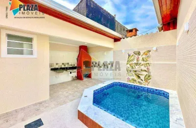 Casa com 2 dormitórios sendo 1 suíte à venda, 94 m² por r$ 680.000 - vilamar - praia grande/sp