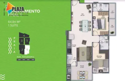 Apartamento com 2 dormitórios à venda, 84 m² por R$ 602.364,00 - Tupi - Praia Grande/SP