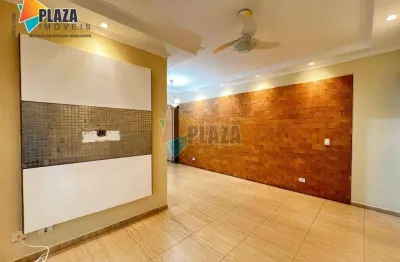Apartamento com 2 dormitórios para alugar, 74 m² por r$ 3.200,00/mês - canto do forte - praia grande/sp