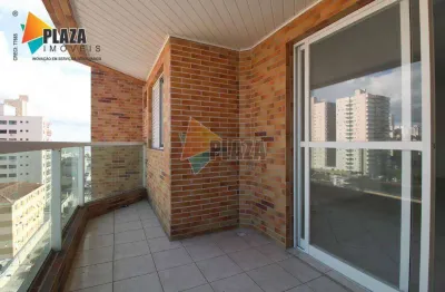 Apartamento com 3 dormitórios para alugar, 107 m² por r$ 4.200,00/mês - boqueirão - praia grande/sp