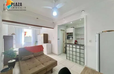 Kitnet com 1 dormitório para alugar, 29 m² por r$ 1.700,00/mês - aviação - praia grande/sp