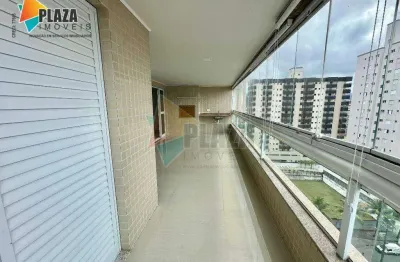 Apartamento com 3 dormitórios para alugar, 146 m² por R$ 5.500,00/mês - Vila Caiçara - Praia Grande/SP