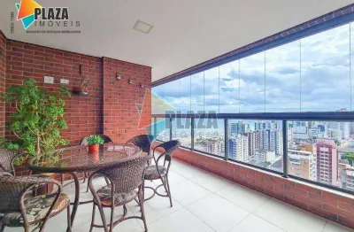 Apartamento 3 dormitórios com 3 suítes à venda, 145 m² por r$ 1.599.000 - vila guilhermina - praia grande/sp