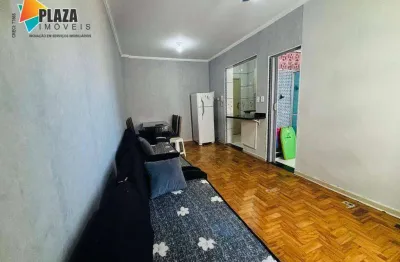 Kitnet com 1 dormitório para alugar, 33 m² por R$ 1.600/mês - Guilhermina - Praia Grande/SP