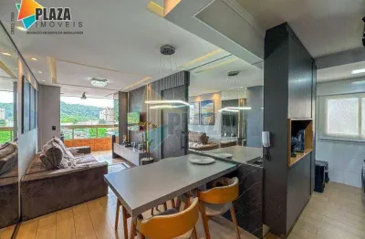 Apartamento com 2 dormitórios para alugar, 67 m² por R$ 4.700,00/mês - Canto do Forte - Praia Grande/SP