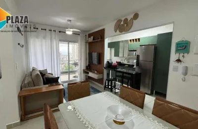 Apartamento com 2 dormitórios para alugar, 64 m² por R$ 3.500/mês - Canto do Forte - Praia Grande/SP