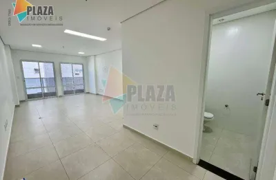 Sala para alugar, 39 m² por r$ 4.100,00/mês - boqueirão - praia grande/sp