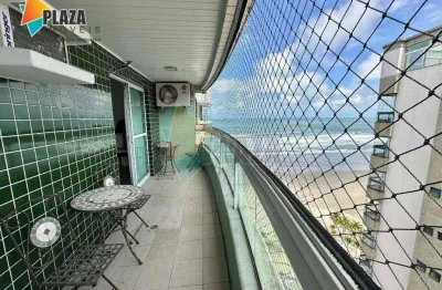 Apartamento com 3 dormitórios para alugar, 156 m² por r$ 7.000,00/mês - canto do forte - praia grande/sp