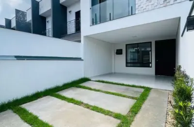 Sobrado geminado novo a venda 3 suítes bairro saguaçú joinville sc