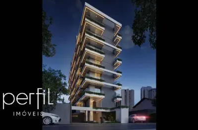 Apartamento em construção a venda com uma suíte no bairro américa - joinville/ sc