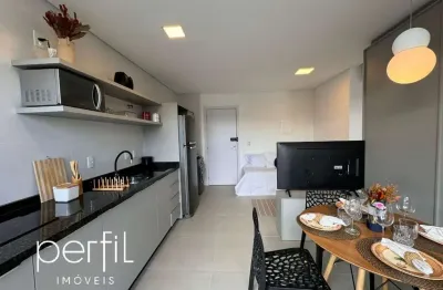 Apartamento mobiliado com 1 dormitório, bairro saguaçu - joinville/sc.