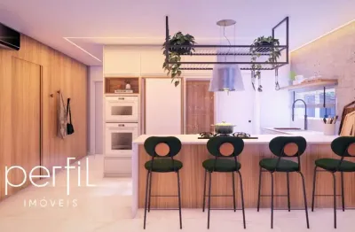 Apartamento 1 suíte e 2 demi suites com 2 vagas de garagem no bairro américa - joinville, sc
