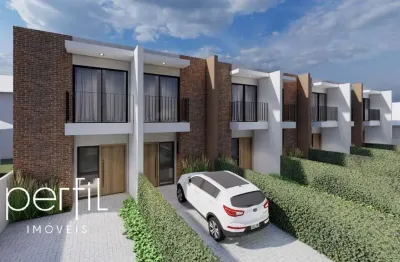 Sobrado geminado a venda com dois quartos sendo duas suítes no bairro boa vista - joinville/ sc