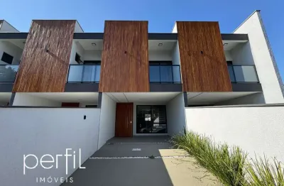 Casa à venda em joinville-sc, iririú: 3 quartos, 1 suíte, 1 sala, 3 banheiros, 2 vagas de garagem, 104,45 m². aproveite!