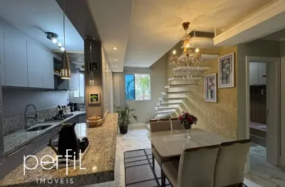 Cobertura duplex com 1 suíte + 1 dormitório e 2 vagas de garagem no bairro santo antonio - joinville, sc