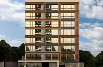 Apartamento em construção 1 suíte + 1 dormitório com 53m2 e 1 vaga de garagem no bairro bom retiro próximo a totvs - joinville, sc