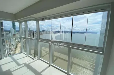 Apartamento frente mar 4 suítes andar alto, barra sul, balneário camboriú - sc