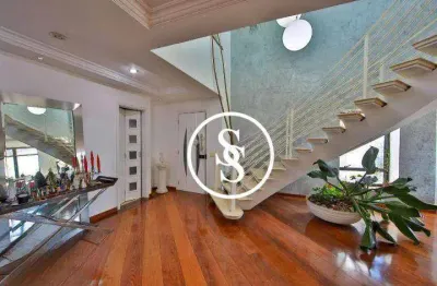 Cobertura duplex de alto padrão com 600 m² de área privativa, 4 suítes e 6 vagas de garagem, por r$ 3.995.000,00 - centro - são bernardo do campo/sp