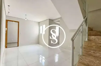Cobertura duplex com 99 m² de área total privativa, 2 dormitórios e 2 vagas de garagem, por r$ 580.000,00 - nova gerty - são caetano do sul/sp