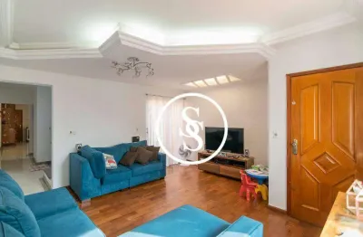 Casa sobrado com móveis planejados para alugar, com 3 suítes, 3 vagas de garagem, por r$ 6.640,00 - bairro olímpico - são caetano do sul/sp