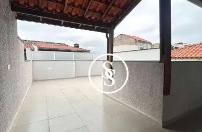 Cobertura com 2 dormitórios à venda, 100 m² por r$ 362.000,00 - jardim las vegas - santo andré/sp