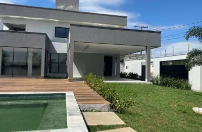 Vendo sobrado de alto padrão  com 4 suite, sala pé direito duplo, área gourmet e piscina com cascat