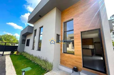 Residencial solar chácara interlagos - casas térreas com 3 suítes em condomínio fechado, atibaia - sp