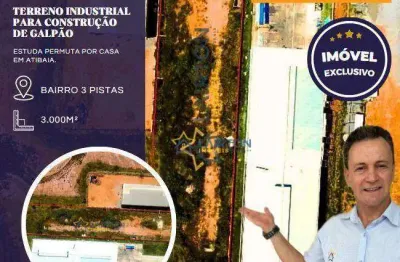 Terreno à venda na Três Pistas, Atibaia 