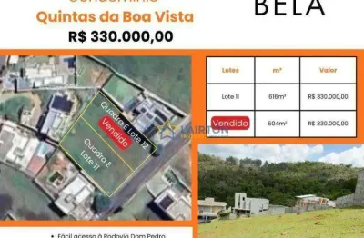 Terreno à Venda no Condomínio Quintas da Boa Vista em Atibaia