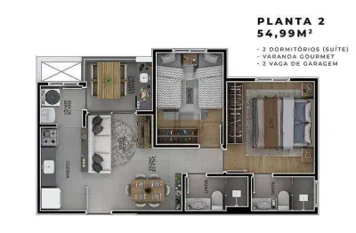 Apartamento com 2 dormitórios à venda, 54 m² por r$ 400.000,00 - parque campolim - sorocaba/sp