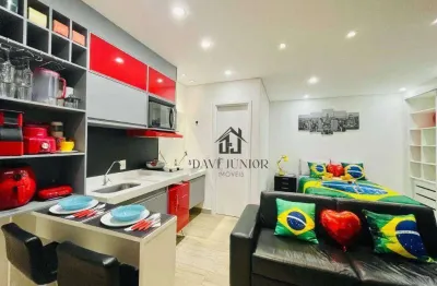 Apartamento para alugar, 35 m² por r$ 3.740,00/mês - jardim faculdade - sorocaba/sp