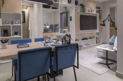 Apartamento com 1 dormitório à venda, 46 m² por r$ 380.000,00 - central parque sorocaba - sorocaba/sp