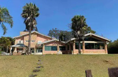 Casa com 5 dormitórios à venda, 1400 m² por r$ 21.000.000,00 - condomínio residencial lago azul - araçoiaba da serra/sp