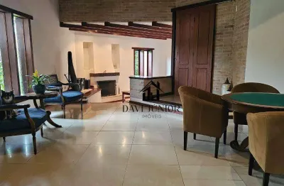 Casa com 4 dormitórios, 660 m² - venda por r$ 6.900.000,00 ou aluguel por r$ 24.877,90/mês - condomínio residencial lago azul - araçoiaba da serra/sp