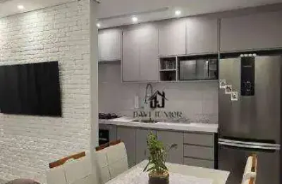 Apartamento com 2 dormitórios à venda, 49 m² por r$ 288.000,00 - residencial mont castelo - sorocaba/sp