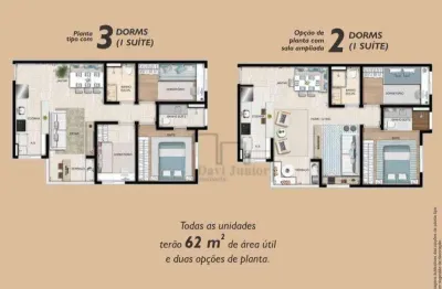 Apartamento com 3 dormitórios à venda, 62 m² por r$ 360.000,00 - altos do trujillo - sorocaba/sp
