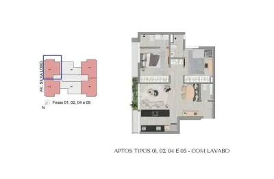 Apartamento com 2 quartos à venda na Avenida Silva Lobo, Nova Granada, Belo Horizonte