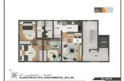 Apartamento com 3 quartos à venda na Rua Marte, Ana Lúcia, Sabará