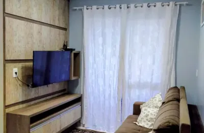 Apartamento com 03 dormitorios e terraço, semimobiliado no bairro vila verde